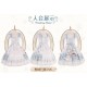 Mademoiselle Pearl Wandering Teapot Blouse Overdress Cape JSK and OPs(Reservation/2 Colours/Full Payment Without Shipping)